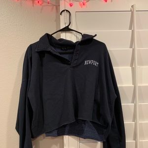 Brandy Melville Navy blue Top